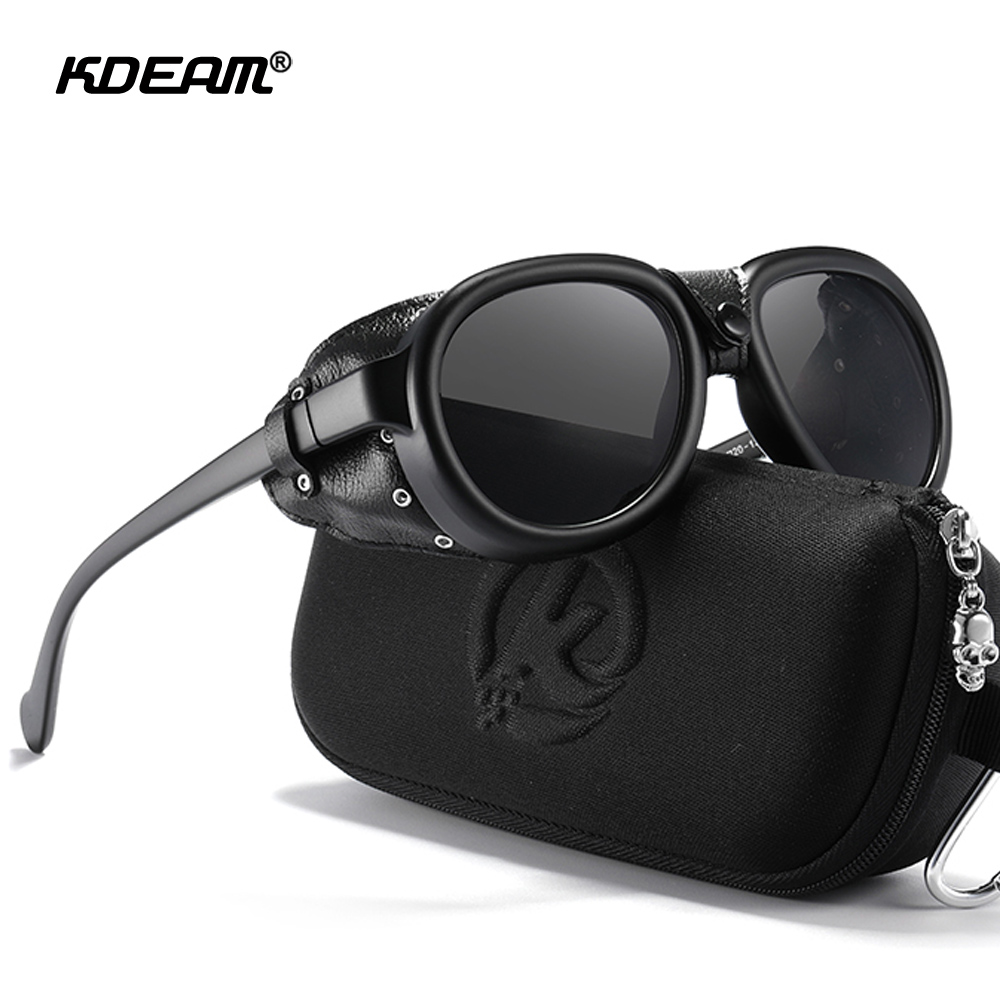 Sunglasses Aviator Polarized - KDEAM 파일럿 선글라스 Steampunk 남성용 Aviatic