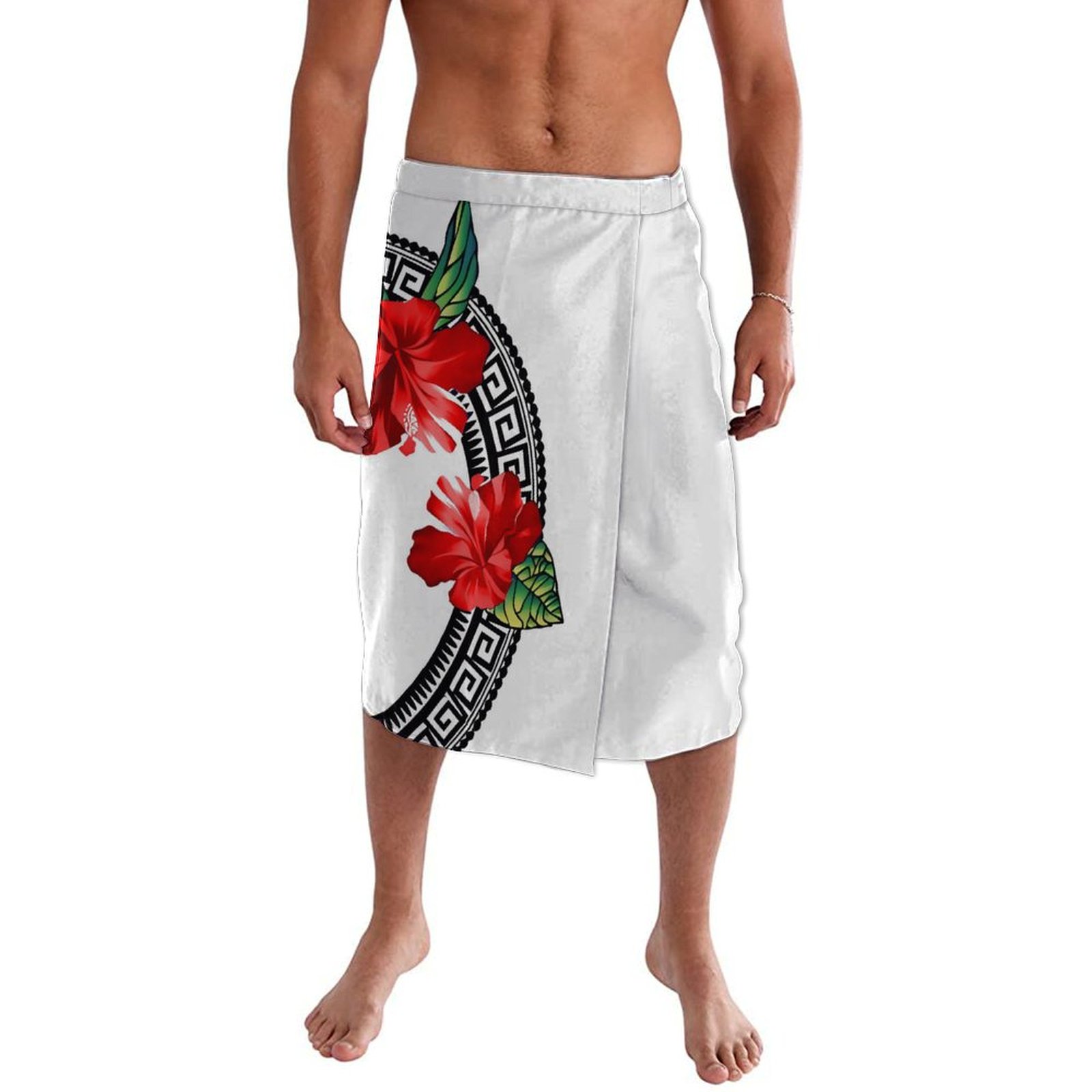 Sarong Men Wrap - 여름 태평양 제도 전통 폴리네시아 해변