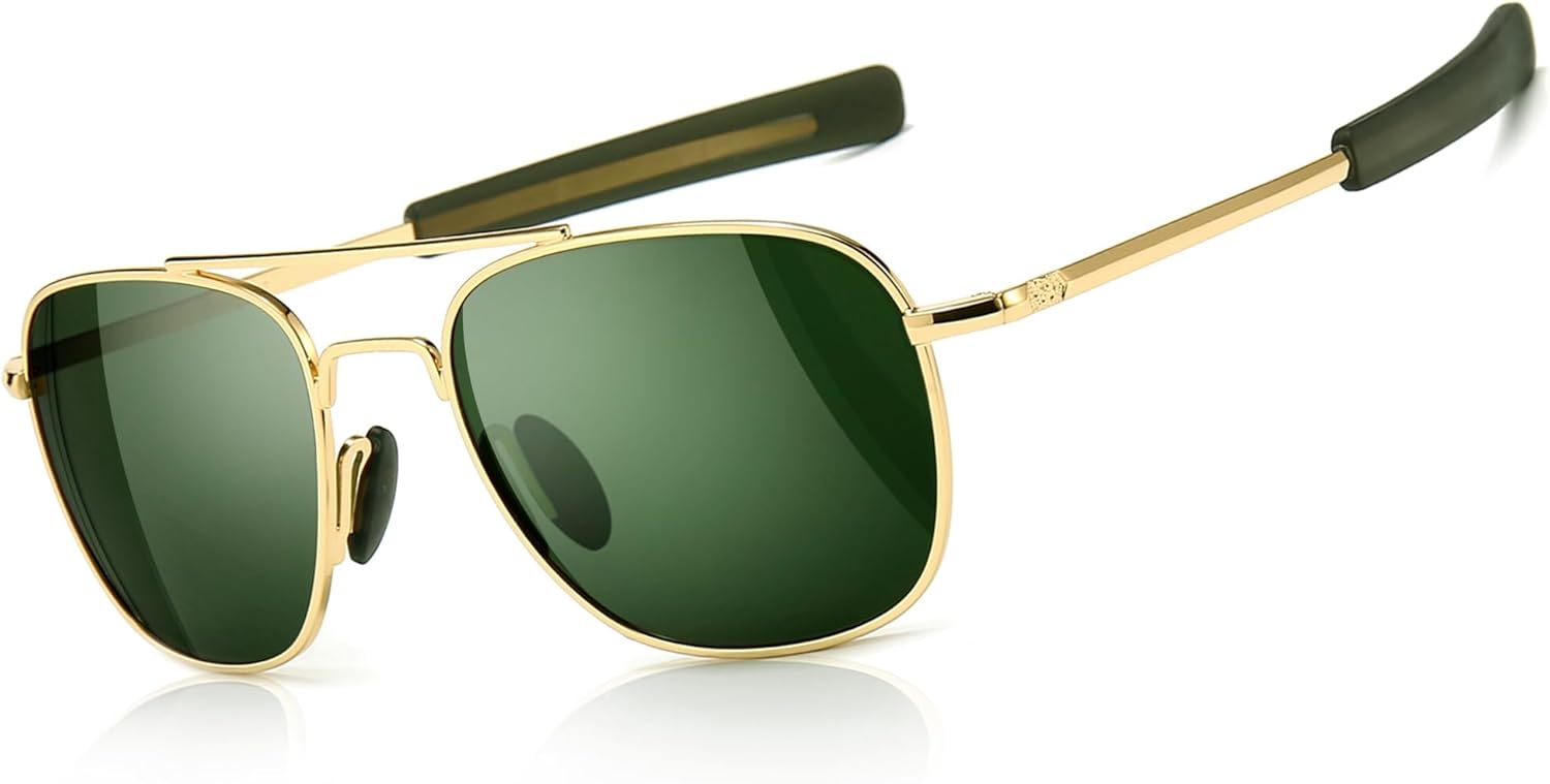 Sunglasses Aviator Polarized - 남성용 밀리터리 스타일 편광 항공 선글라스
