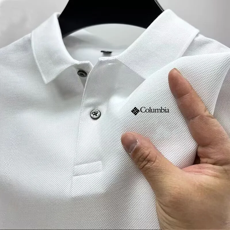 Polo Shirt Pique - 남성용 여름용 반팔 솔리드 컬러 캐주얼