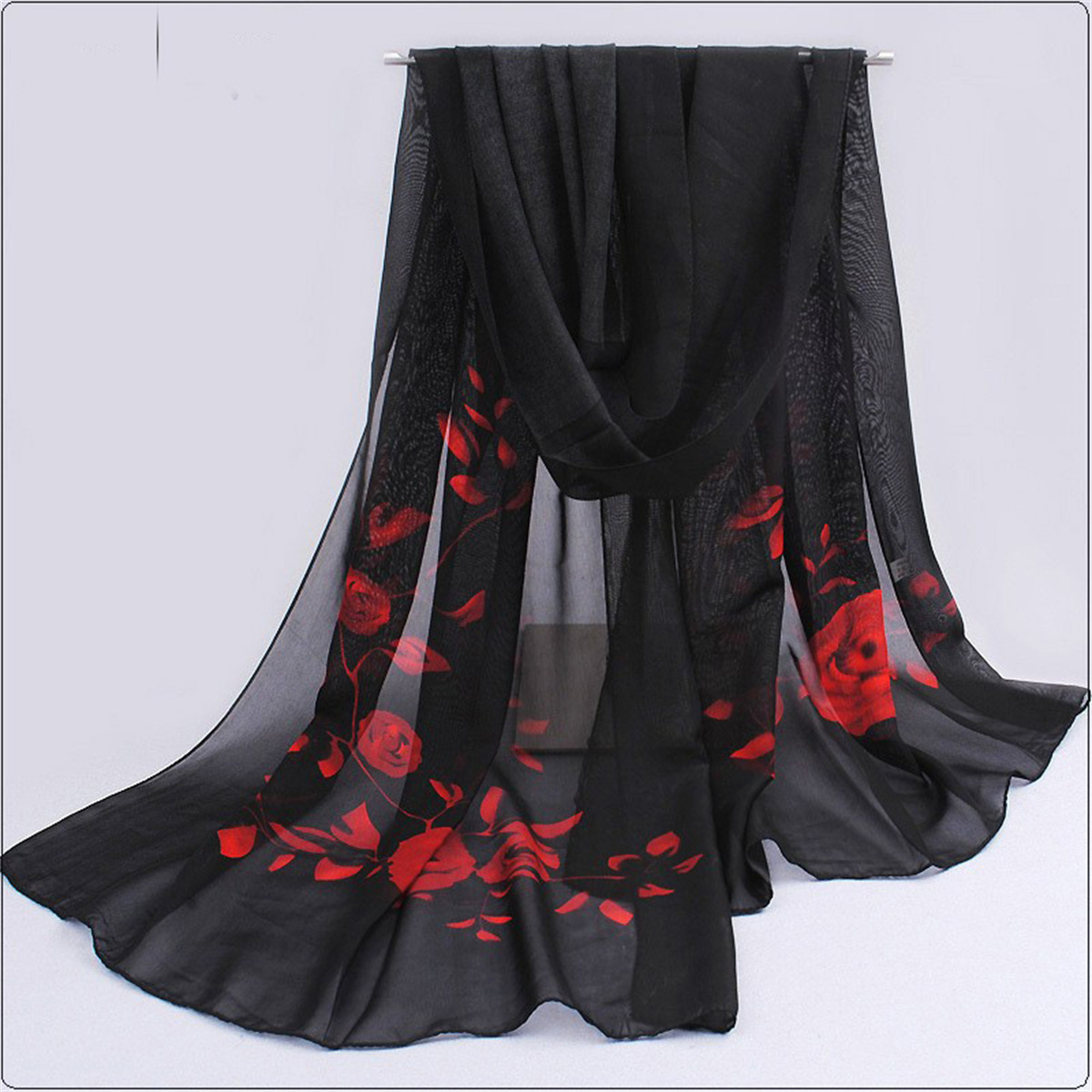 Beach Towel Large - 1pcs 쉬폰 스카프 간단한 우아한 꽃