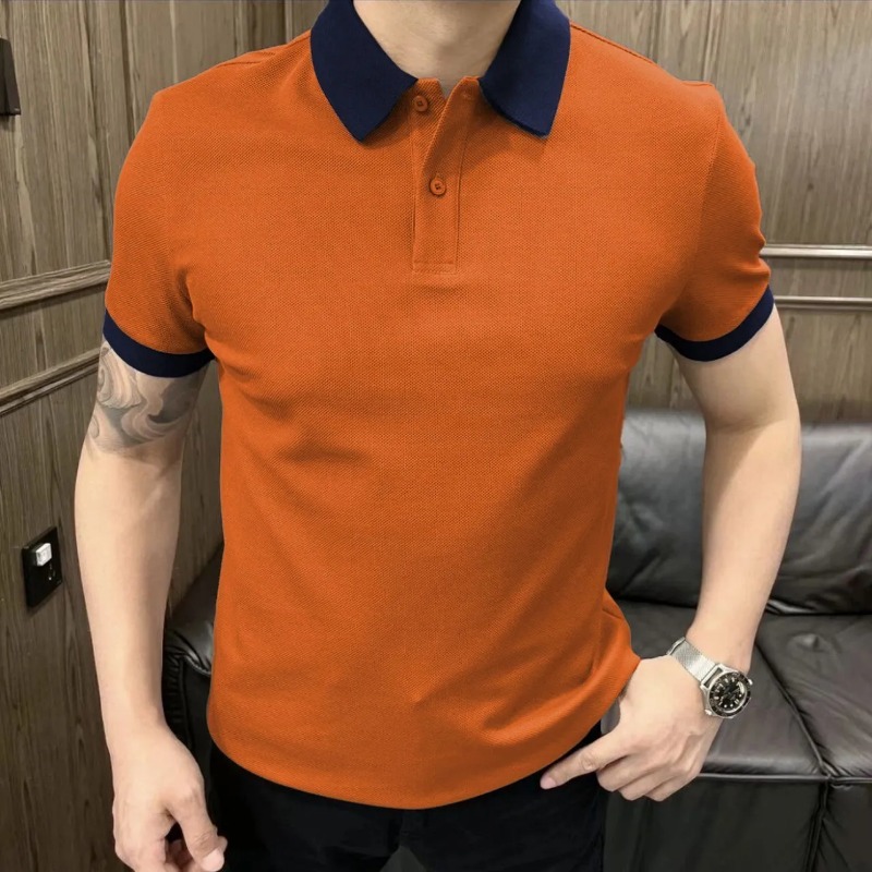 Polo Shirt Pique - 남성 플러스 사이즈 피케 폴로 셔츠