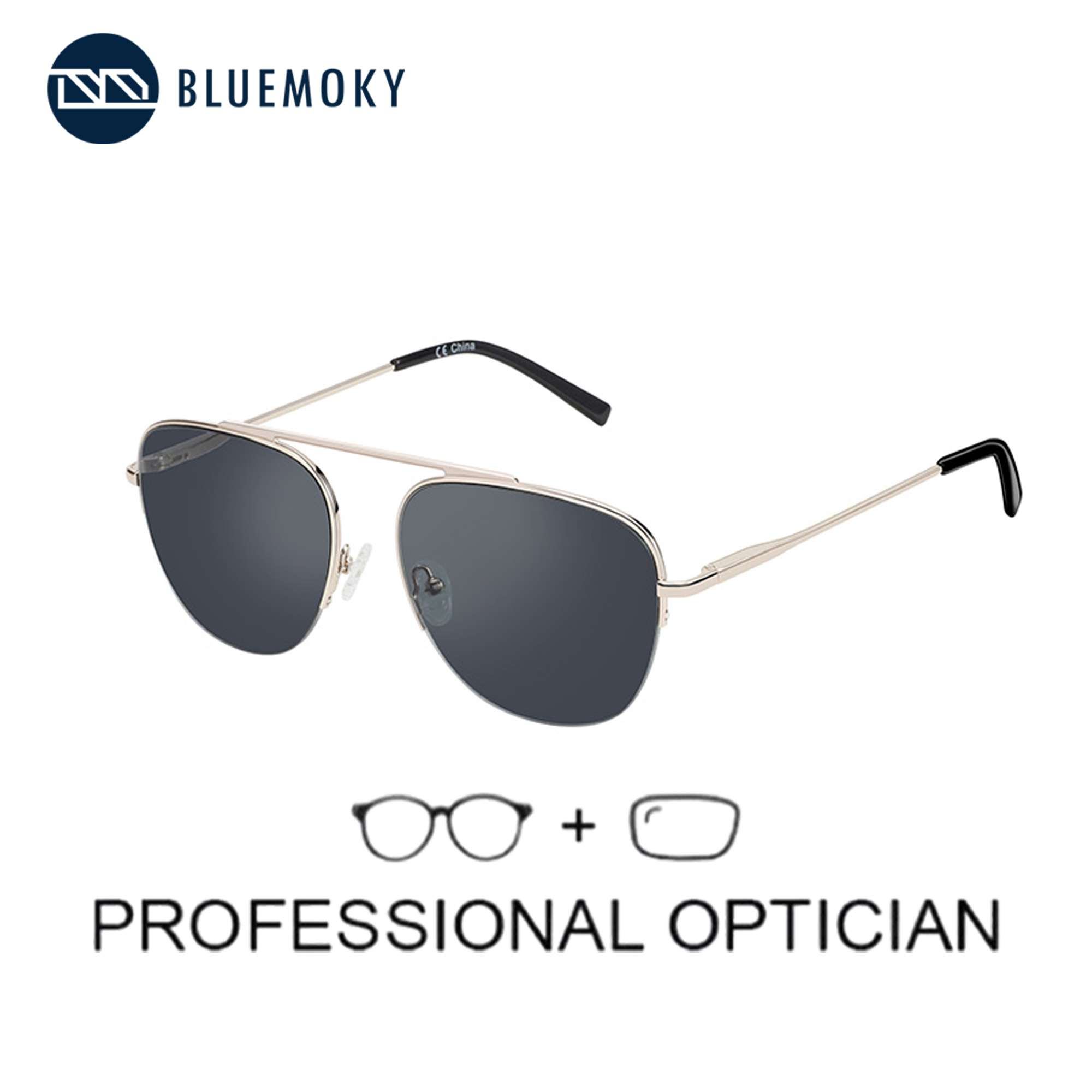 Sunglasses Aviator Polarized - BLUEMOKY 패션 편광 처방 선글라스, 비행사