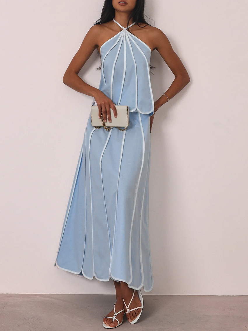 Short Linen Drawstring - Marthaqiqi 가을 숙녀 잠옷 2 피스