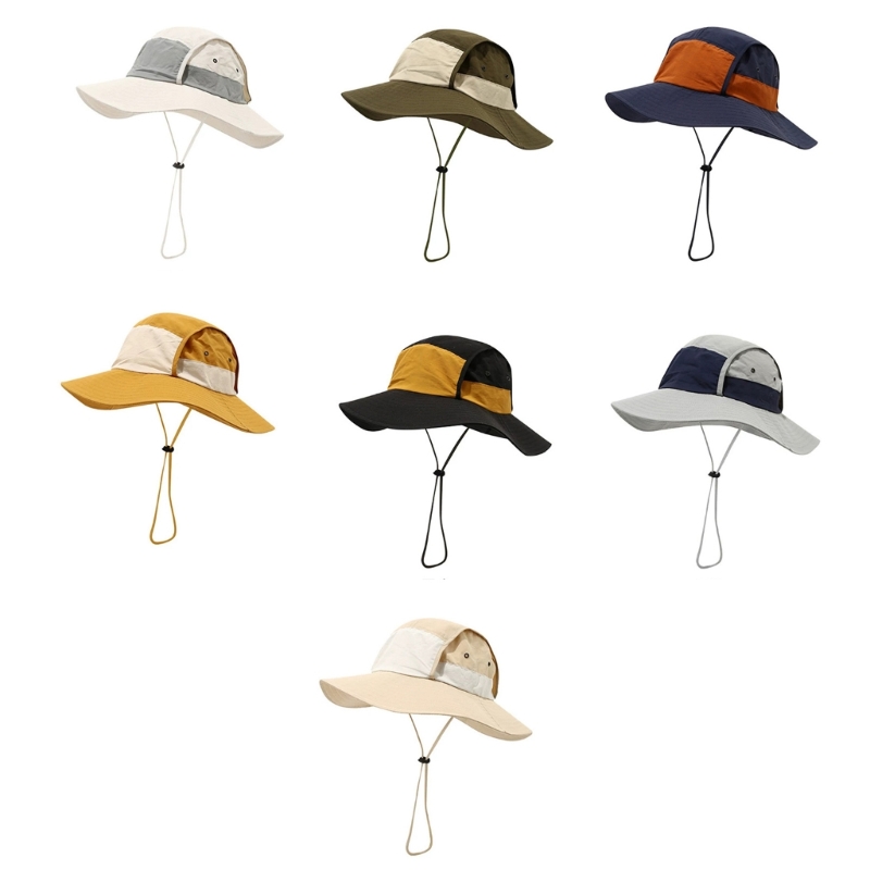 Packable Hat Nylon - 패커블 야외 어부 모자 챙이 넓은