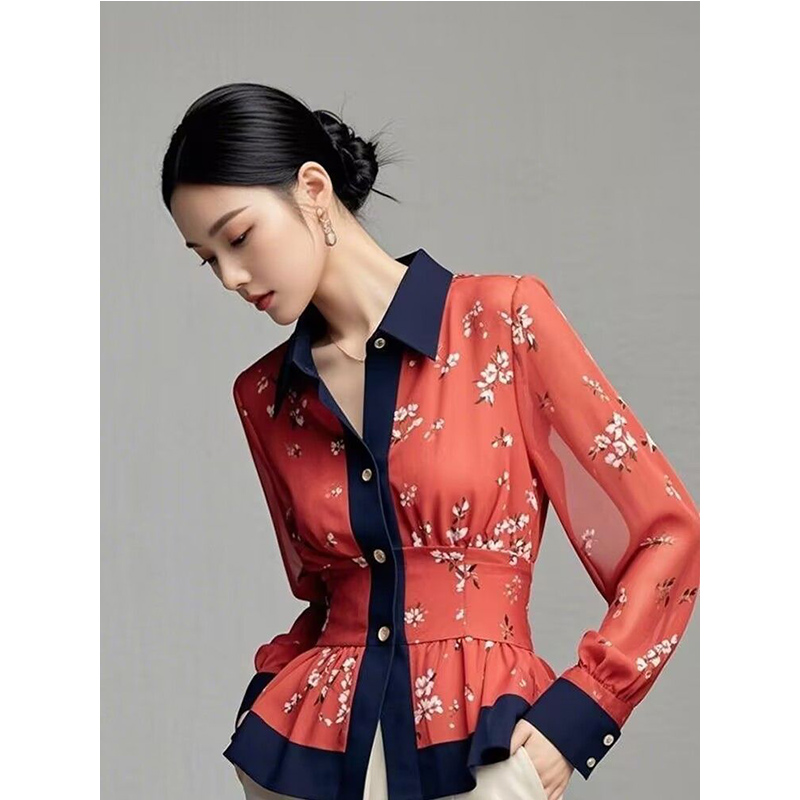 Shirt Camp Collar - 2025 봄 가을 신상 여성 블라우스