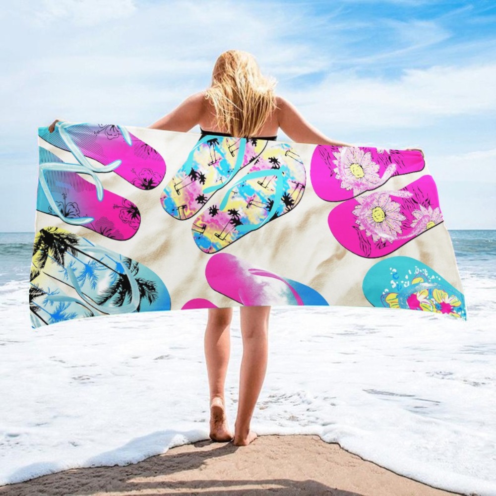 Beach Towel Large - 1PC 대형 비치 담요 마이크로 화이버