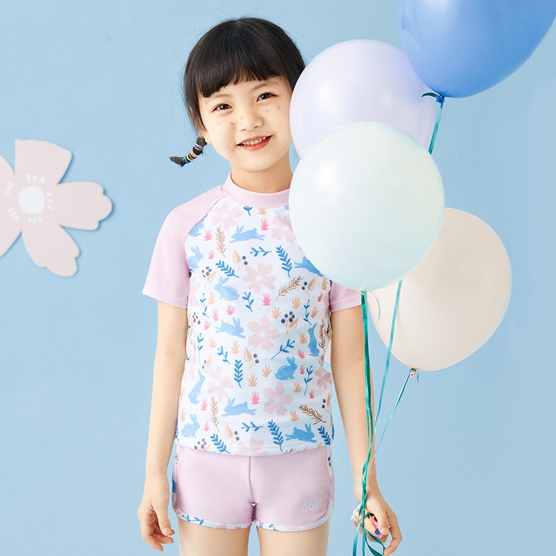 Swim Trunk Quick Dry - 소녀 두 조각 방수 스포츠 비치