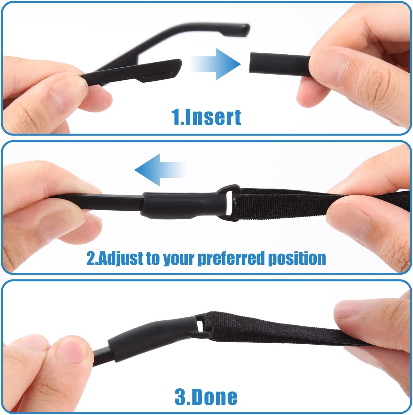 4개 성인용 안경 스트랩(8.3-13인치) - 조절 가 - Sunglass Retainer Cord 리뷰 및 가격