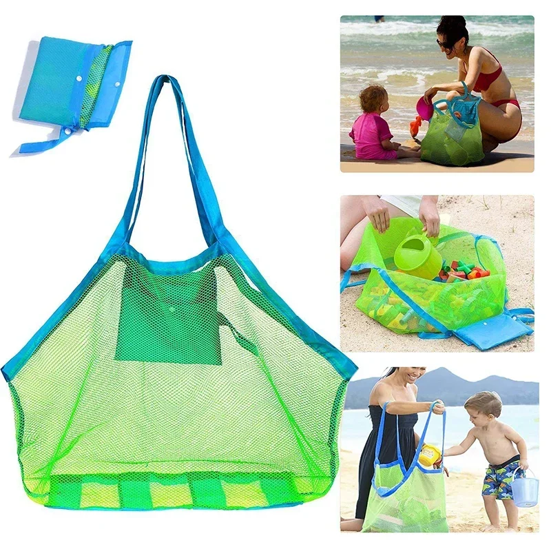 어린이 모래밭 휴대용 메쉬 가방 어린이 목욕 장난감 보 - Beach Towel Large 리뷰 및 가격