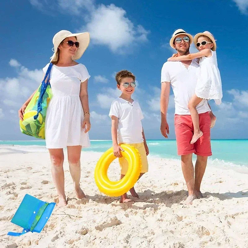 어린이 모래밭 휴대용 메쉬 가방 어린이 목욕 장난감 보 - Beach Towel Large 리뷰 및 가격
