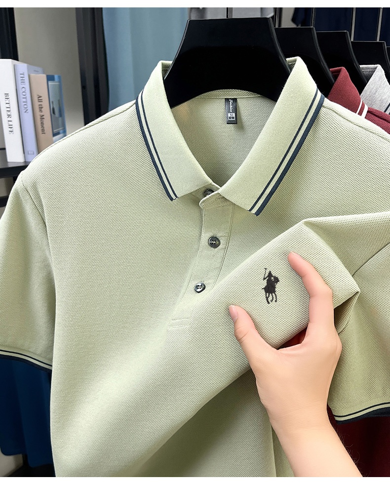 여름 스트라이프 칼라 폴로 셔츠, 100% 통기성 피케 - Polo Shirt Pique 리뷰 및 가격