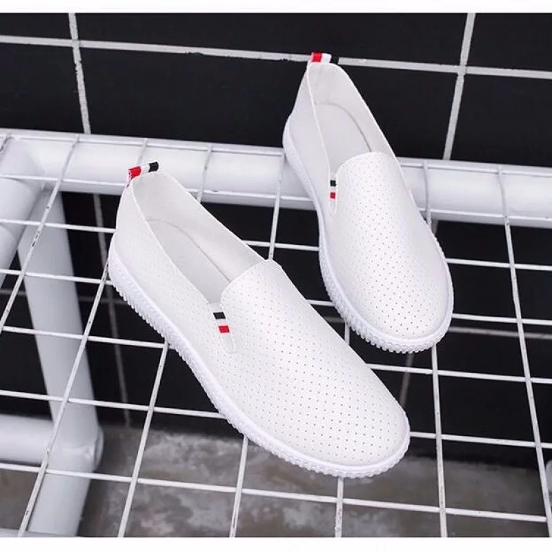 여성 운동화 화이트 플랫 컷 아웃 여성 로퍼 Pu 가죽 - Espadrille Slip On 리뷰 및 가격