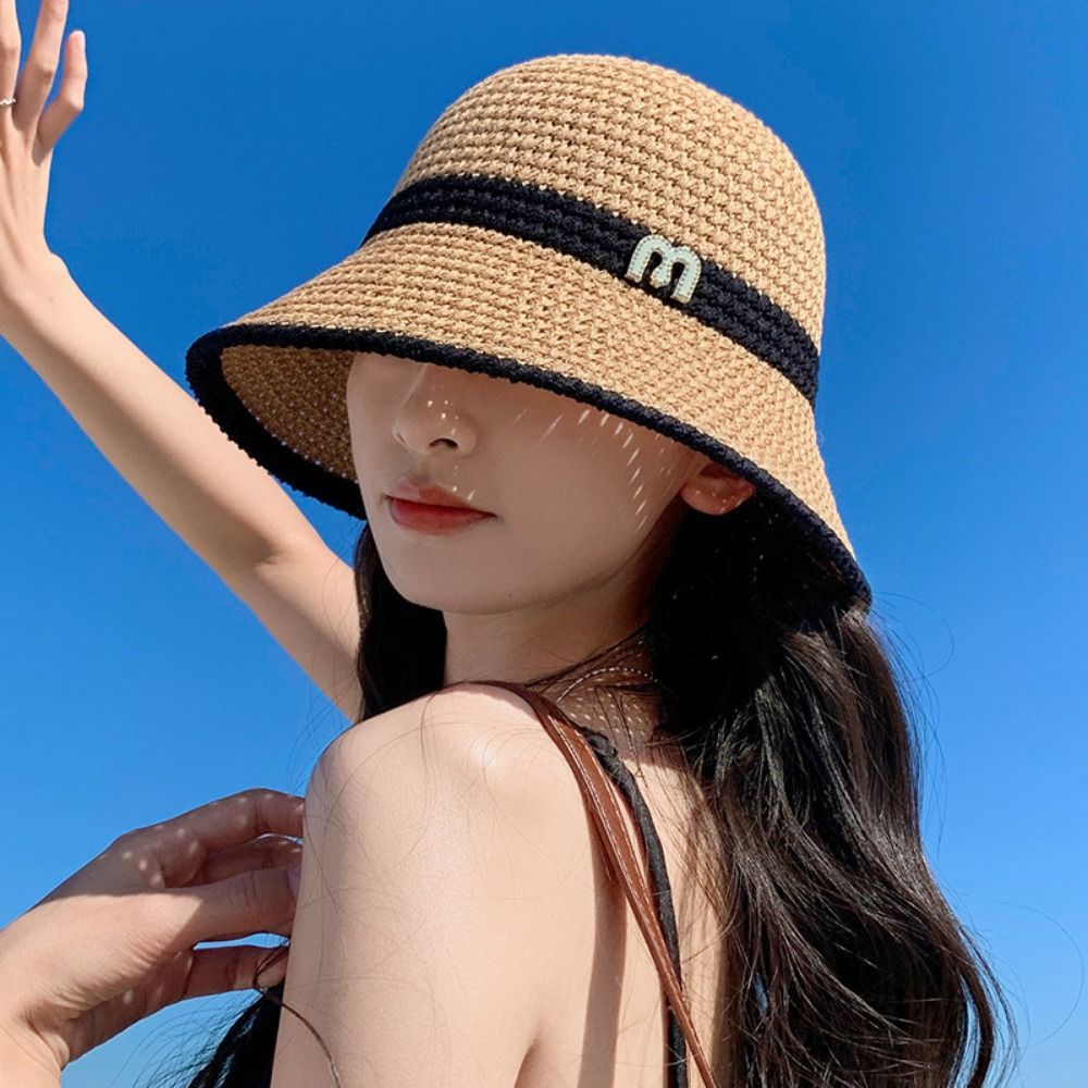 통기성 우수하고 우아한 리본 장식의 접이식 챙넓은 여성 - Bucket Hat Straw 리뷰 및 가격