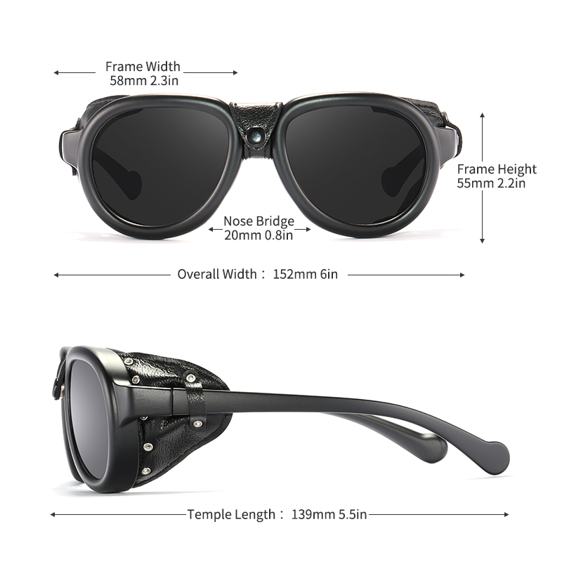KDEAM 파일럿 선글라스 Steampunk 남성용 A - Sunglasses Aviator Polarized 리뷰 및 가격