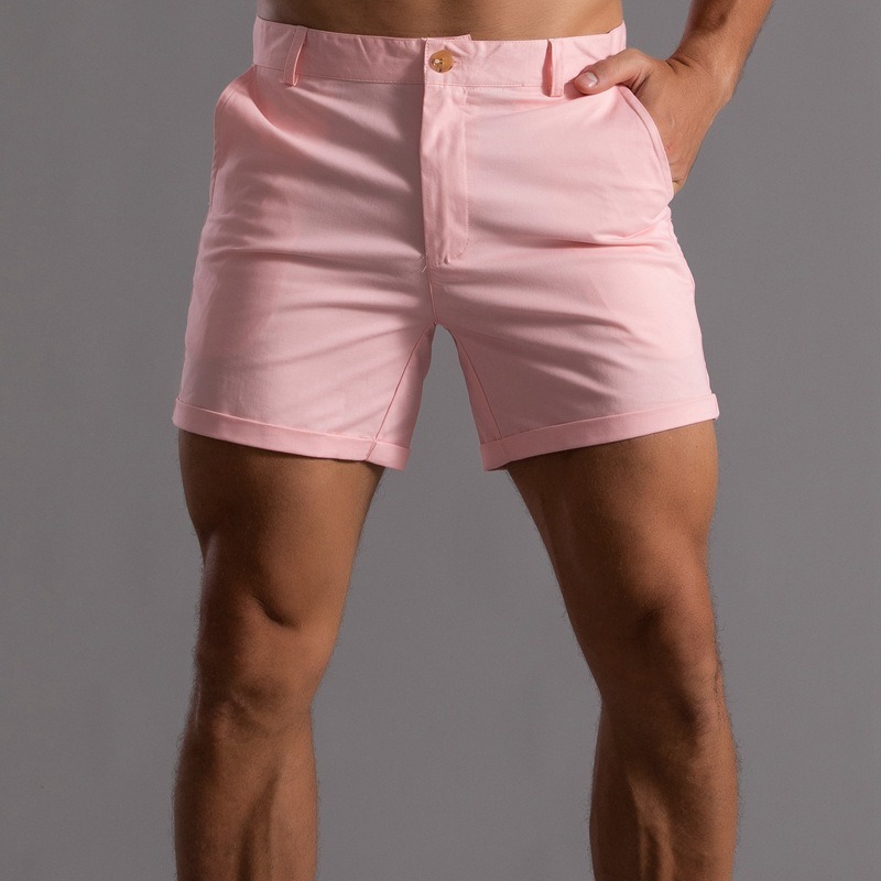 남성 슬림핏 치노 반바지 롤업 밑단 캐주얼 솔리드 여름 - Shorts Chino Slim 리뷰 및 가격