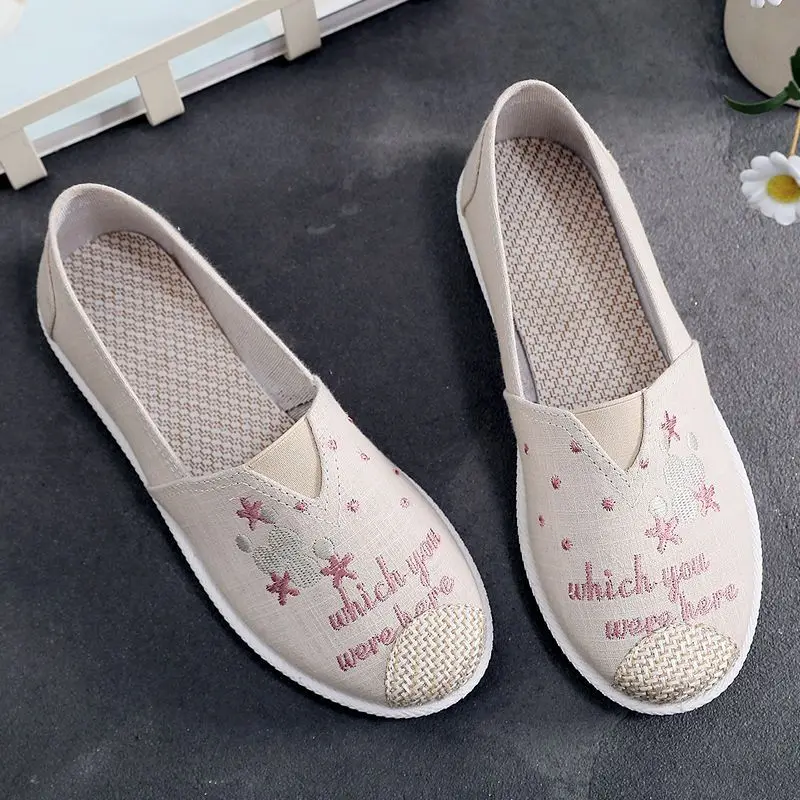 귀여운 슬립온 라운드 토 여성 신발 캔버스 에스파드리유 - Espadrille Slip On 리뷰 및 가격