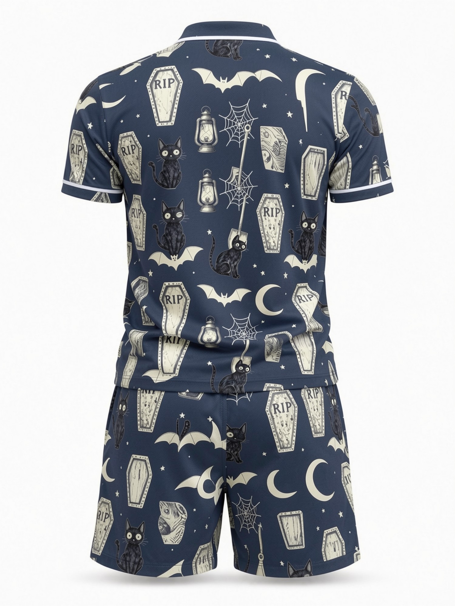 남성 반팔 폴로셔츠 반바지 세트 캐주얼 투피스 여름 비 - Resort Shirt Floral 리뷰 및 가격