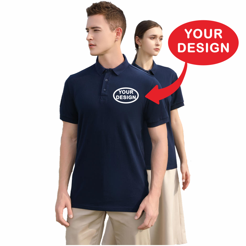 여름 순수 코튼 폴로 셔츠 로고 맞춤 인쇄 자수 개인  - Polo Shirt Pique 리뷰 및 가격