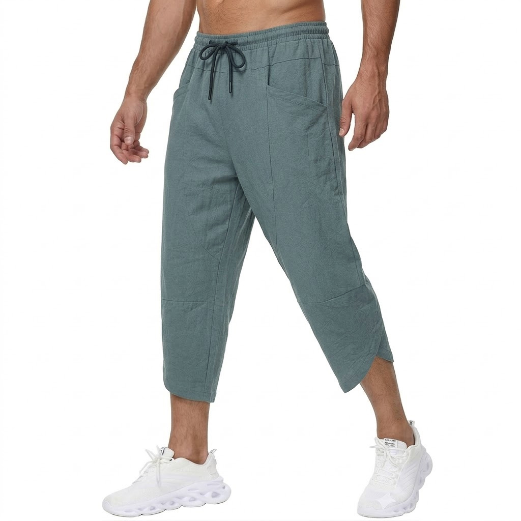 여름 남성용 리넨 캐주얼 짧은 바지 남성용 비치 체육관 - Short Linen Drawstring 리뷰 및 가격