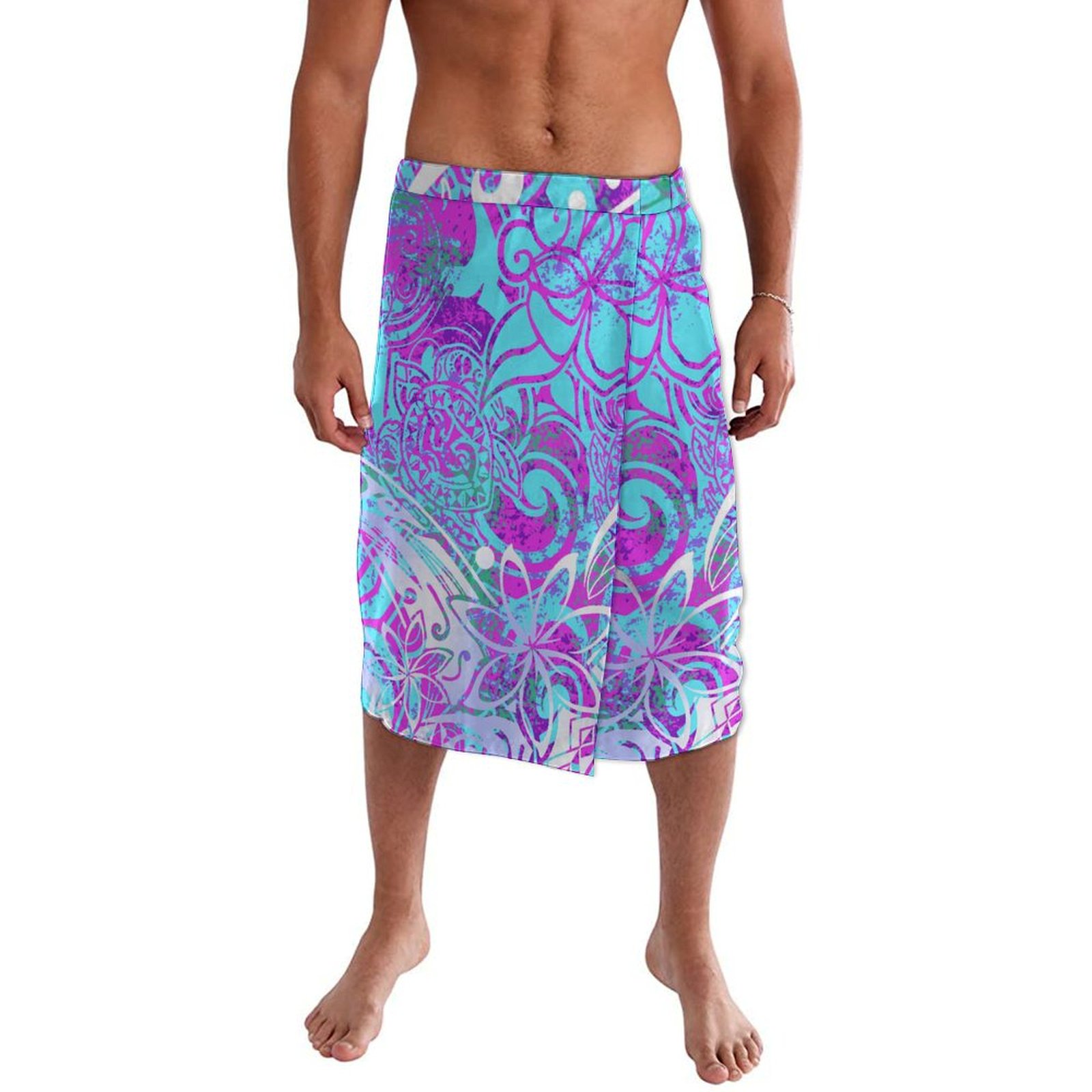 하와이안 에스닉 스타일 남성 랩 드레스 폴리네시안 아일 - Sarong Men Wrap 리뷰 및 가격