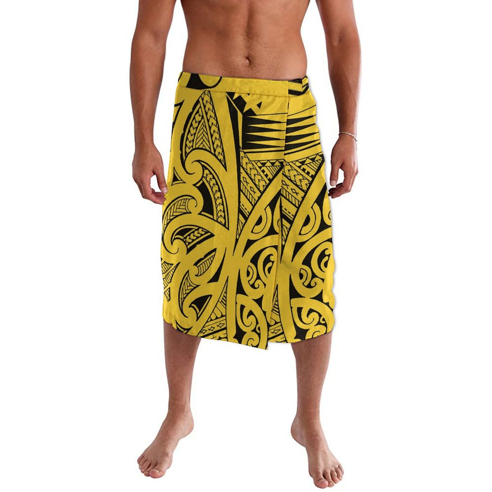 하와이안 에스닉 스타일 남성 랩 드레스 폴리네시안 아일 - Sarong Men Wrap 리뷰 및 가격