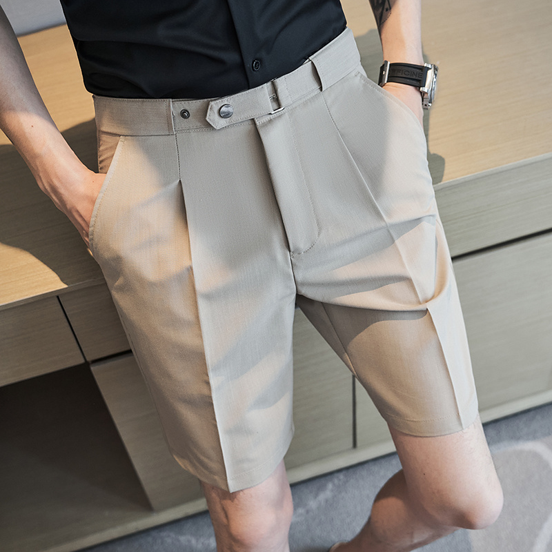 남성 슬림핏 치노 반바지 여름 비즈니스 캐주얼 스트레치 - Shorts Chino Slim 리뷰 및 가격