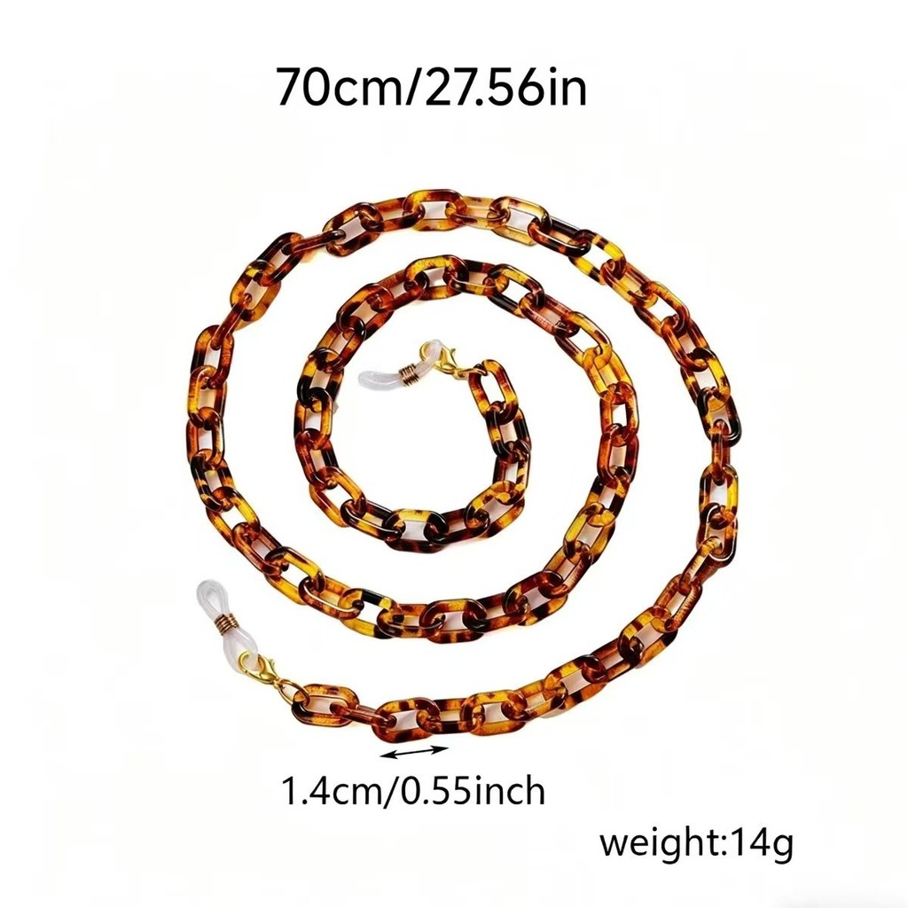 KLASSNUM 멀티 컬러 브라운 아크릴 선글라스 끈  - Sunglass Retainer Cord 리뷰 및 가격