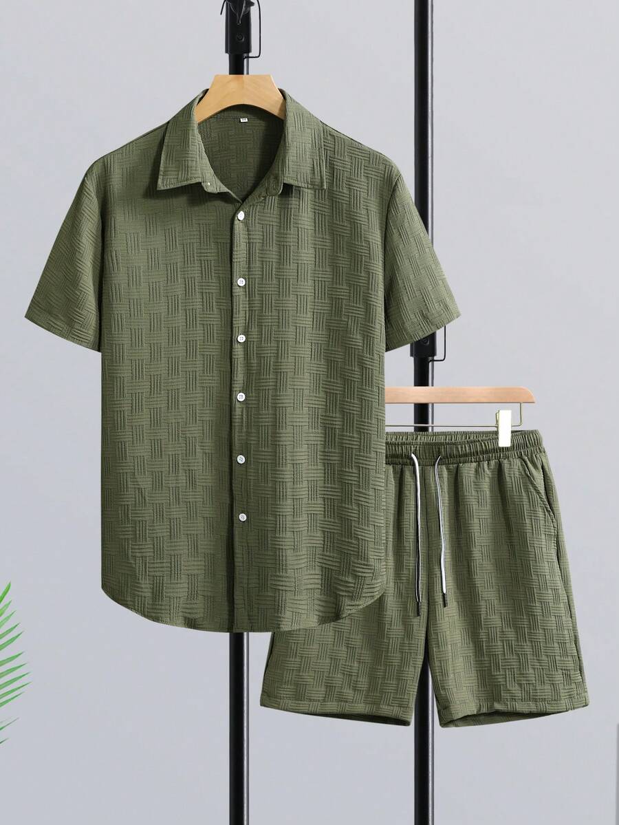 맨피니티 RSRT 남성용 성숙한 휴가용 반팔 셔츠 세트 - Short Linen Drawstring 리뷰 및 가격