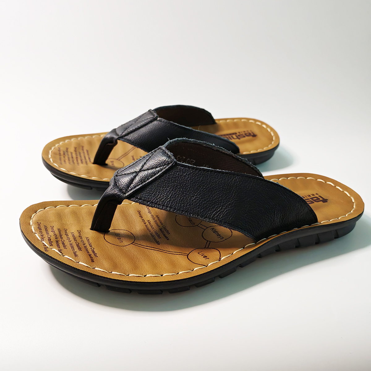 여름 신발 남성 슬리퍼 정품 가죽 남성 플립 플롭 플랫 - Flip Flop Leather Men 리뷰 및 가격
