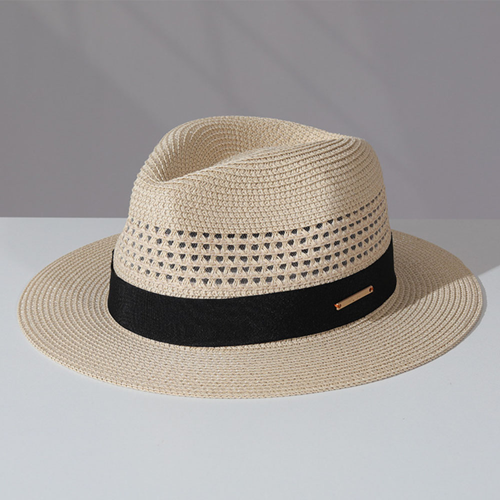 클래식 밀짚모자 여름 남성 파나마 밀짚모자 도매 심플  - Bucket Hat Straw 리뷰 및 가격