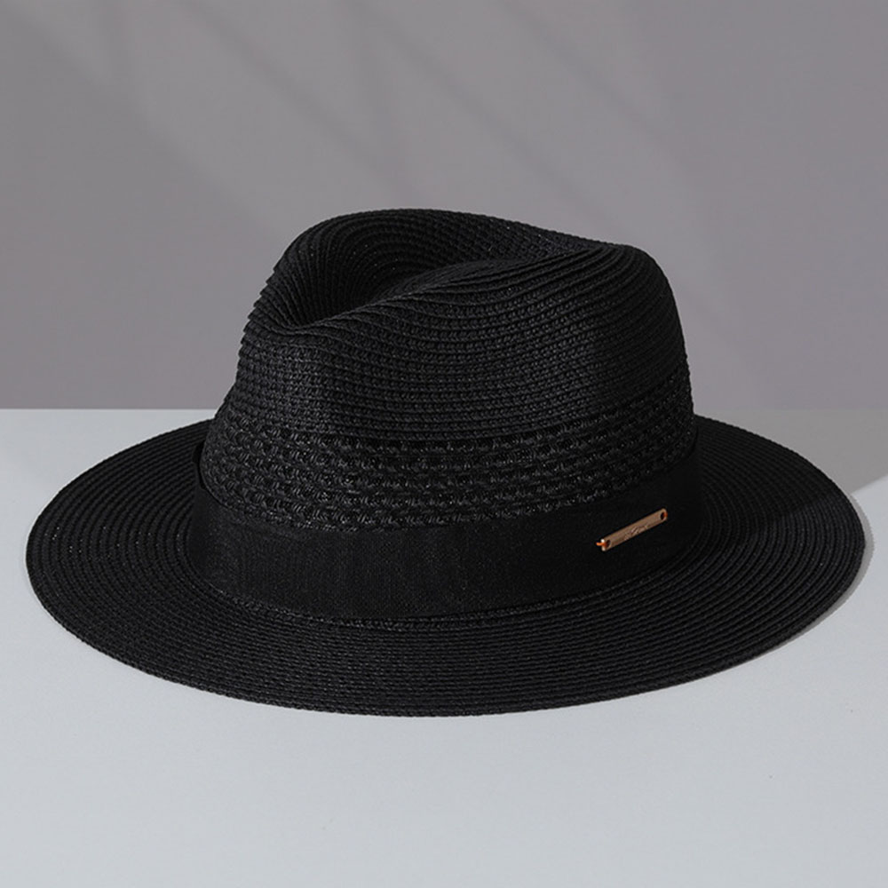 클래식 밀짚모자 여름 남성 파나마 밀짚모자 도매 심플  - Bucket Hat Straw 리뷰 및 가격