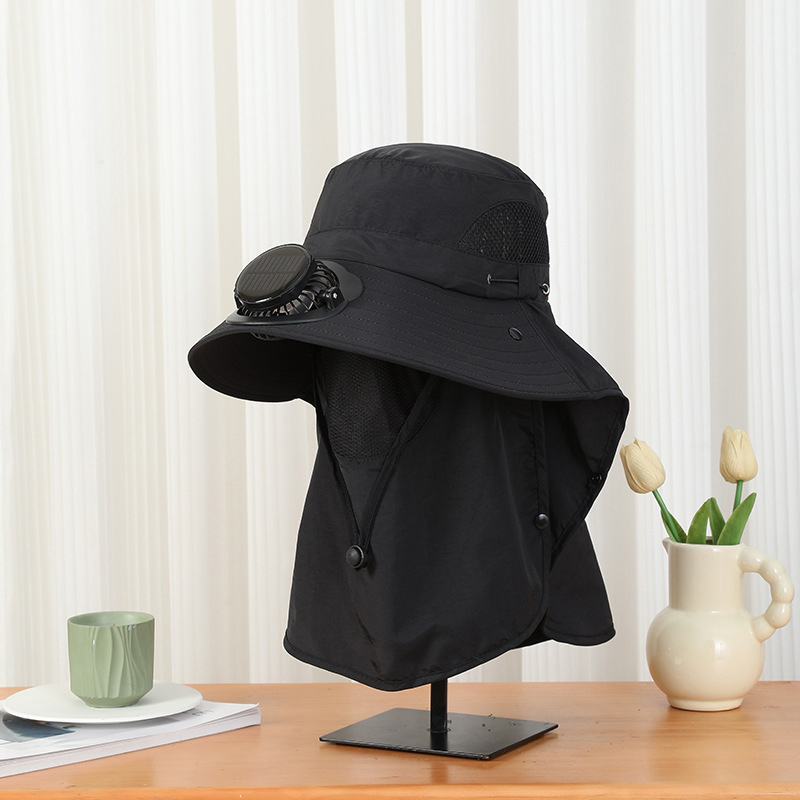 남성용 넓은 챙 태양광 팬 모자, 목 스카프 포함, 자 - Bucket Hat Straw 리뷰 및 가격
