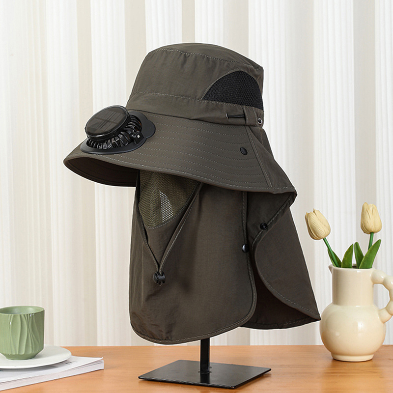 남성용 넓은 챙 태양광 팬 모자, 목 스카프 포함, 자 - Bucket Hat Straw 리뷰 및 가격
