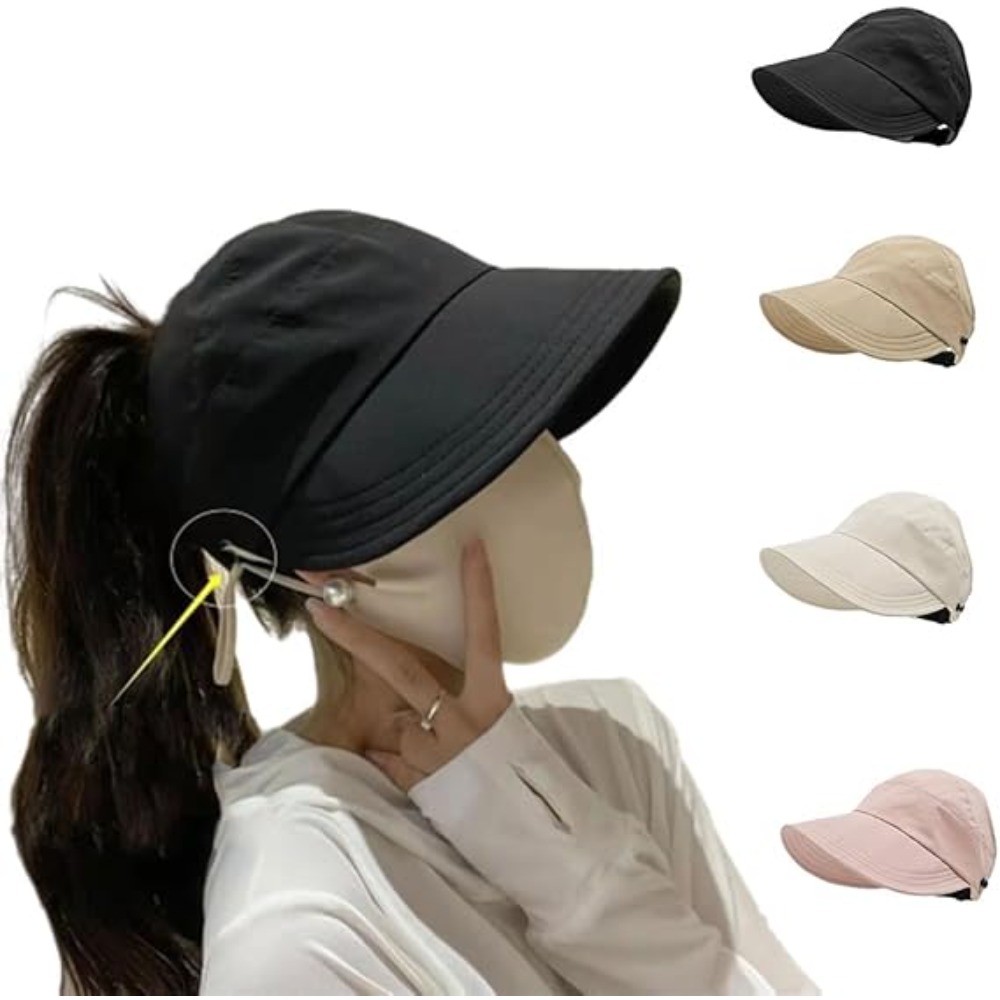 여성용 썬햇 넓은 챙 자외선 차단 속이 빈 탑 썬햇 여 - Packable Hat Nylon 리뷰 및 가격