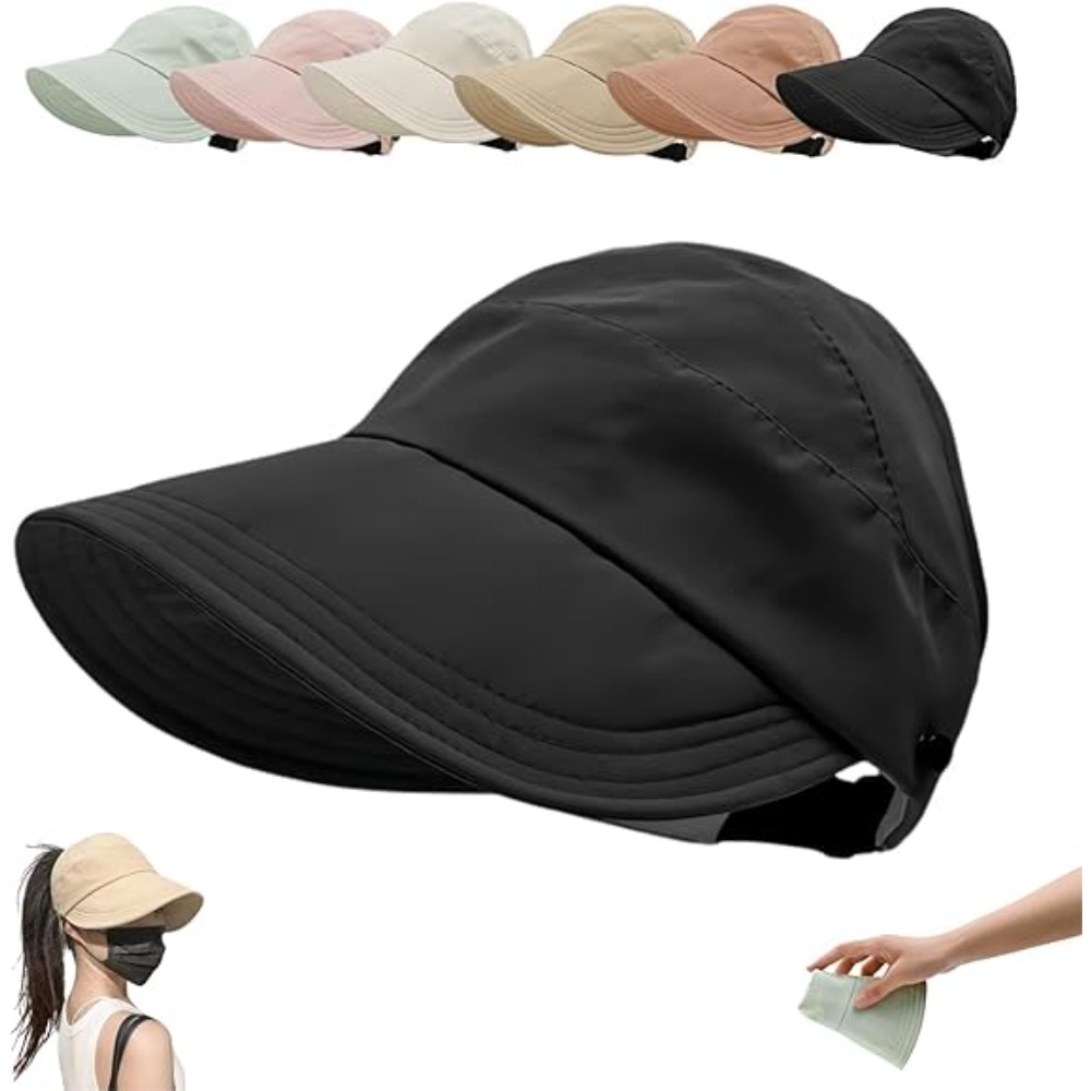 여성용 썬햇 넓은 챙 자외선 차단 속이 빈 탑 썬햇 여 - Packable Hat Nylon 리뷰 및 가격