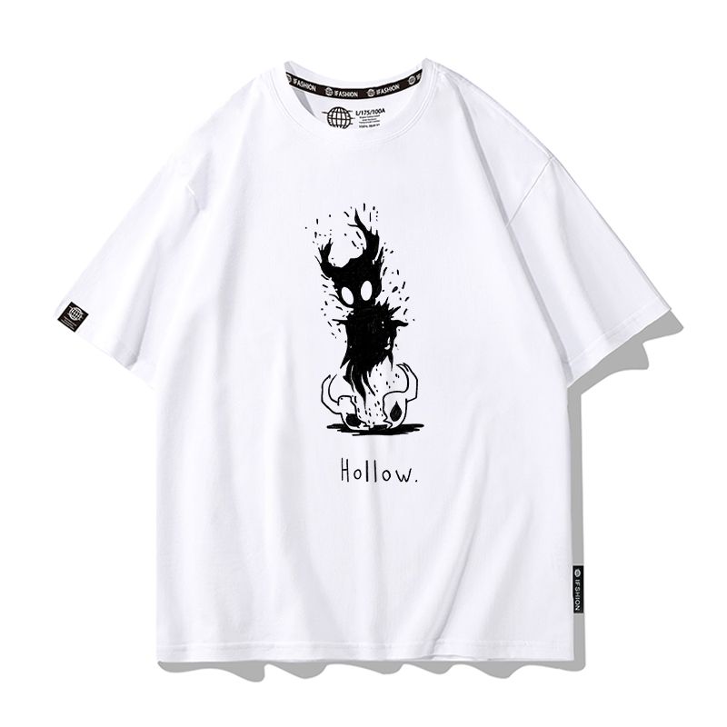 Hollow Knight 여름 반팔 크루넥 티셔츠 애니 - Tee Graphic Print 리뷰 및 가격