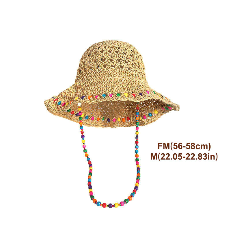 레트로 다용도 속이 빈 챙넓은 밀짚모자 접이식 보헤미안 - Bucket Hat Straw 리뷰 및 가격