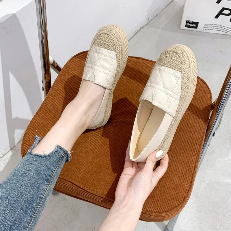 2025 새로운 여성 신발 Espadrilles 흰색  - Espadrille Slip On 리뷰 및 가격