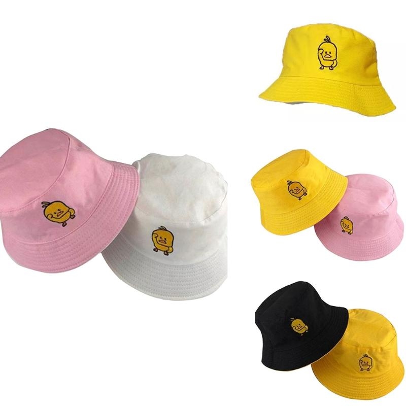 여성 남성 여름 옐로우 오리 수 놓은 양동이 모자 가역 - Packable Hat Nylon 리뷰 및 가격