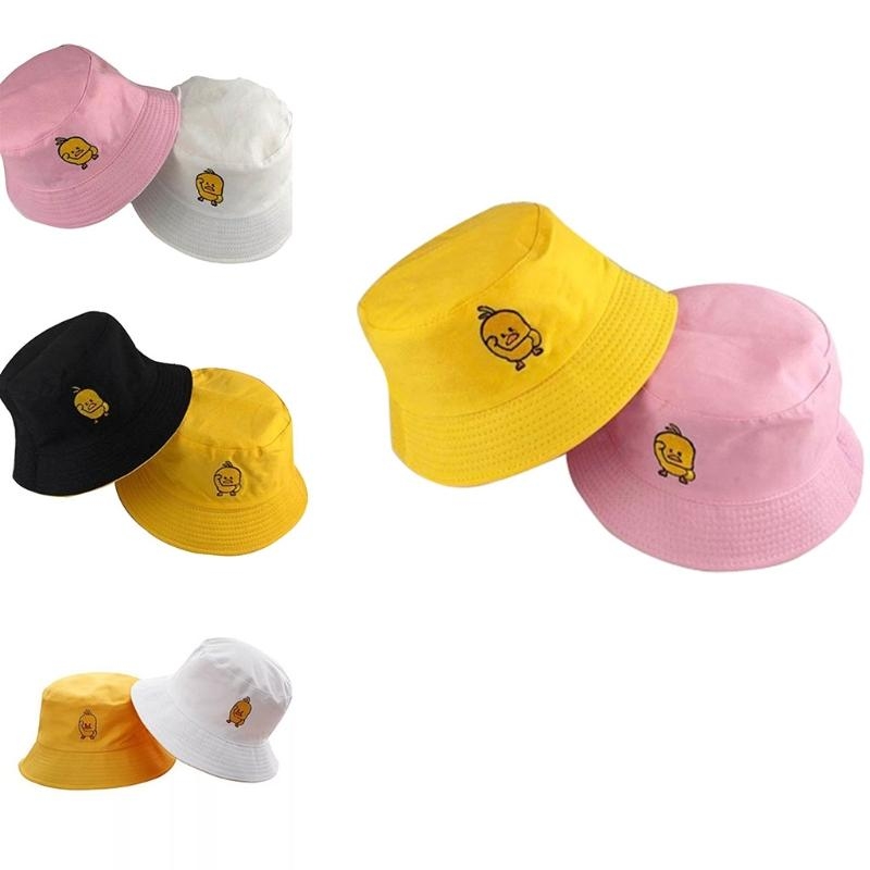 여성 남성 여름 옐로우 오리 수 놓은 양동이 모자 가역 - Packable Hat Nylon 리뷰 및 가격