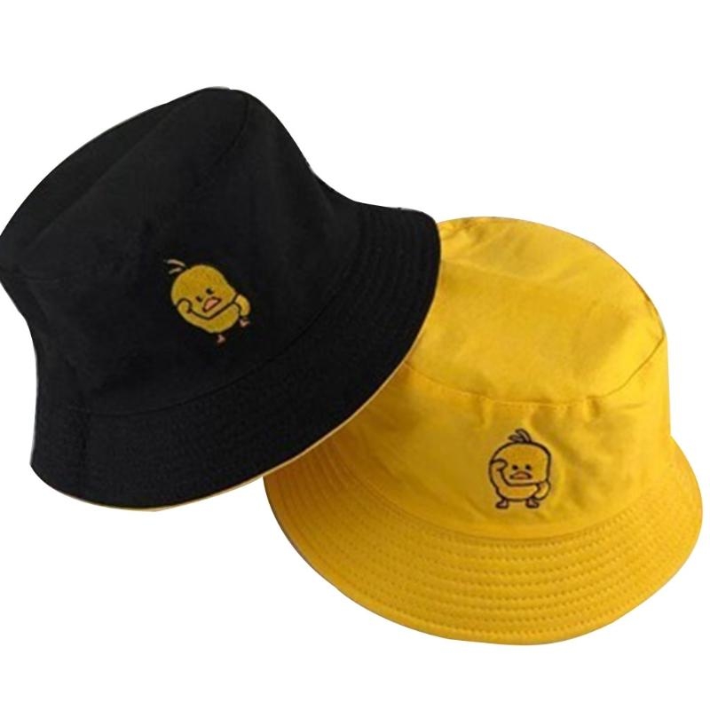 여성 남성 여름 옐로우 오리 수 놓은 양동이 모자 가역 - Packable Hat Nylon 리뷰 및 가격