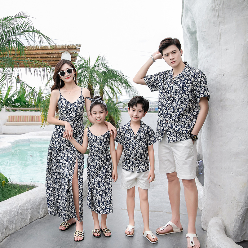 가족 커플룩 플로럴 슬릿 캐미 맥시 드레스 (엄마와 딸 - Resort Shirt Floral 리뷰 및 가격
