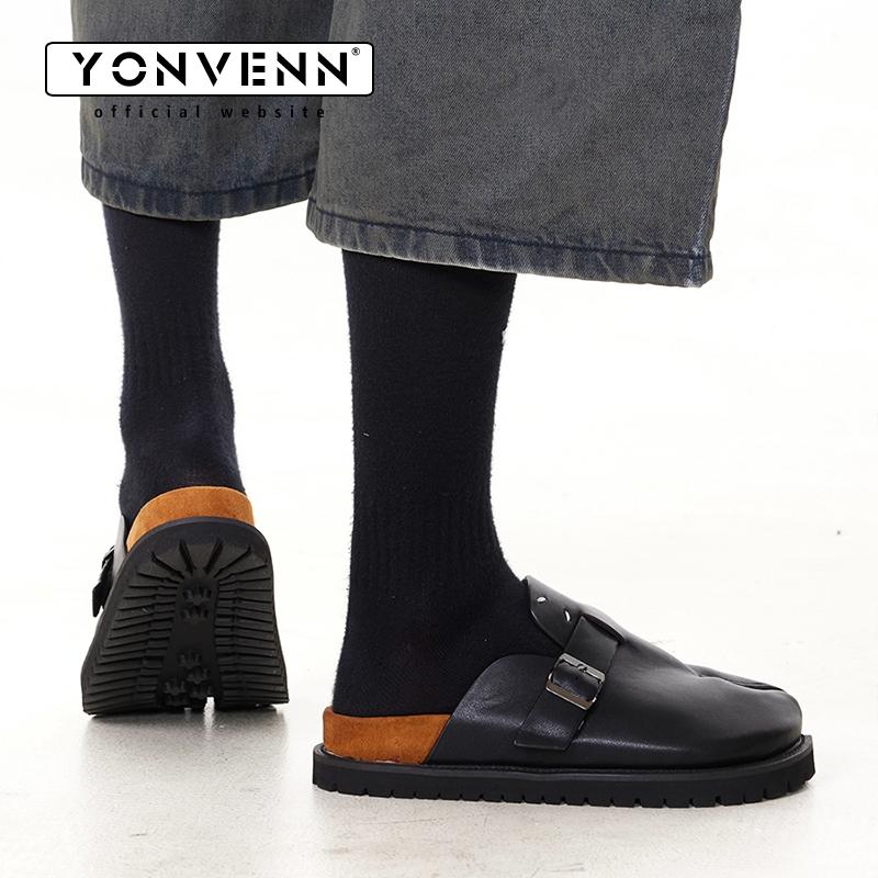 새로운 타비 신발 남녀 가죽 슬리퍼 통기성 스플릿 토  - Flip Flop Leather Men 리뷰 및 가격