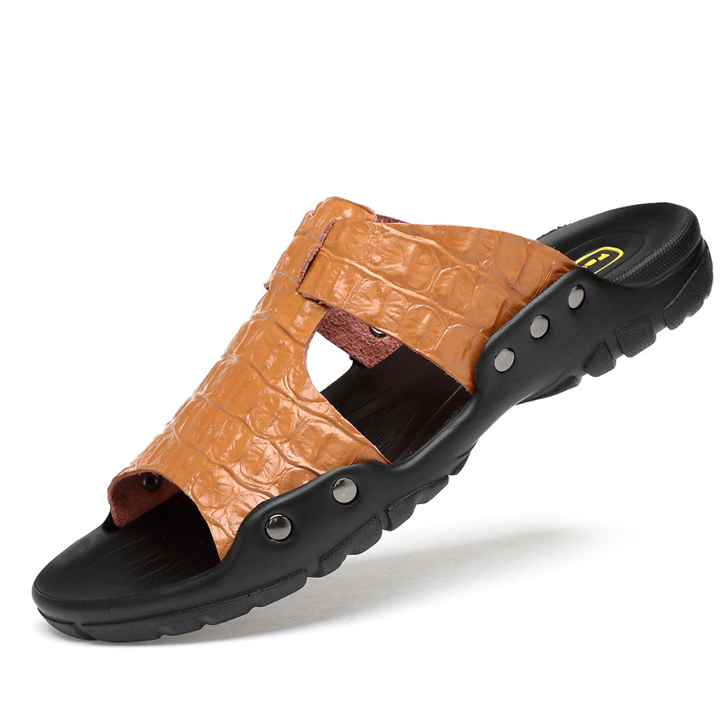 가죽 샌들 남성용 편안한 슬리퍼 남성 럭셔리 2025  - Flip Flop Leather Men 리뷰 및 가격