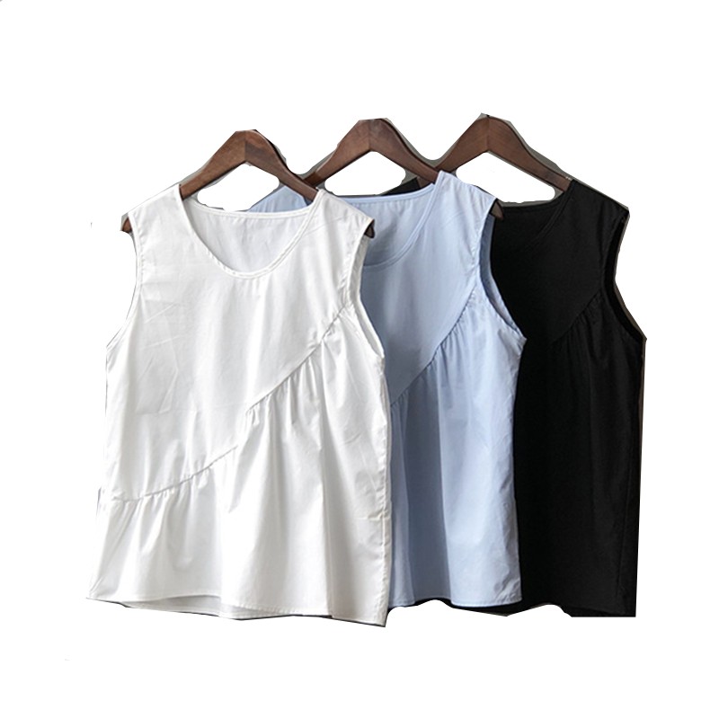 느슨한 캐주얼 여성 코튼 린넨 탱크 탑, 보헤미안 비치 - Shirt Camp Collar 리뷰 및 가격