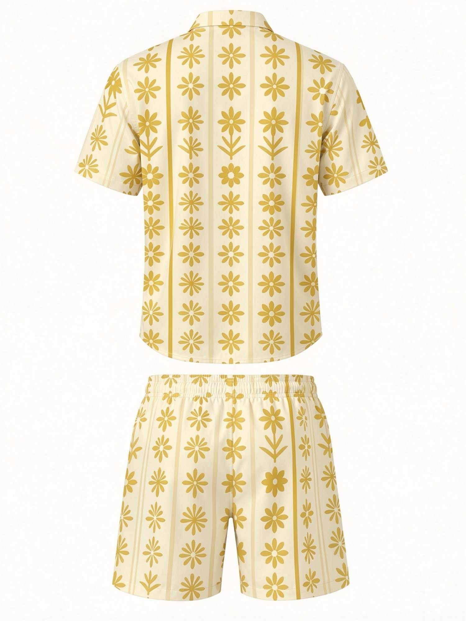 남성용 꽃무늬 반팔 셔츠와 드로스트링 반바지 세트 여름 - Resort Shirt Floral 리뷰 및 가격