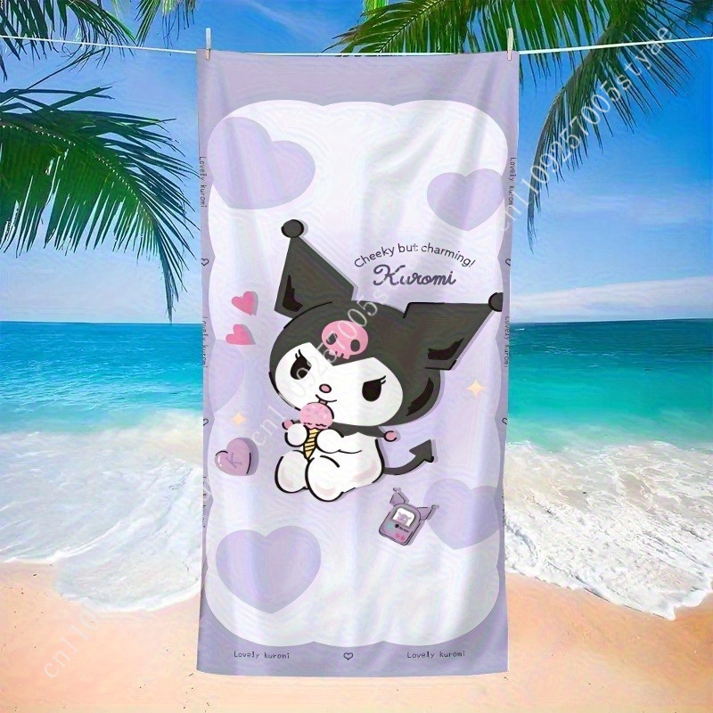 쿠로미 비치 타월 여름에 어울리는 재미있고 기분 좋은  - Beach Towel Large 리뷰 및 가격