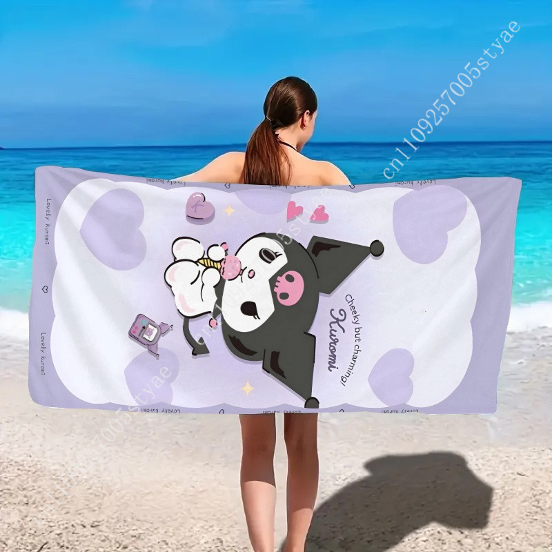 쿠로미 비치 타월 여름에 어울리는 재미있고 기분 좋은  - Beach Towel Large 리뷰 및 가격