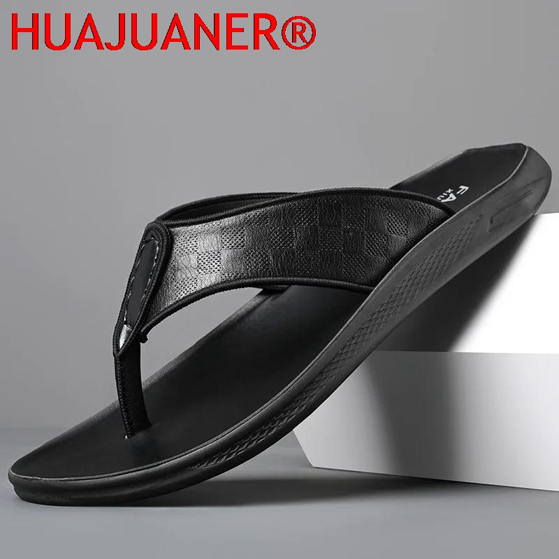 캐주얼 야외용 남성 샌들 여름 미끄럼 방지 가죽  th - Flip Flop Leather Men 리뷰 및 가격